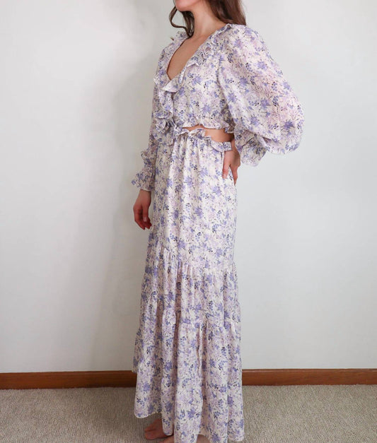 Bishop + Young - Paloma Cut-Out Dress Botanical Print