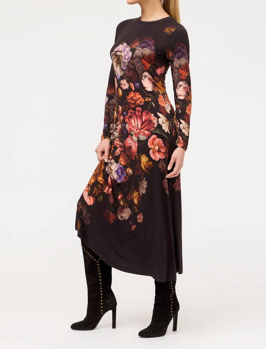 Johnny Was - JANIE FAVORITE LONG SLEEVE MIDI DRESS