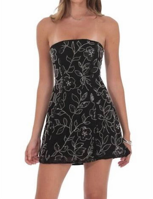 Lucy In The Sky - Women's That Girl Beaded Strapless Mini Dress