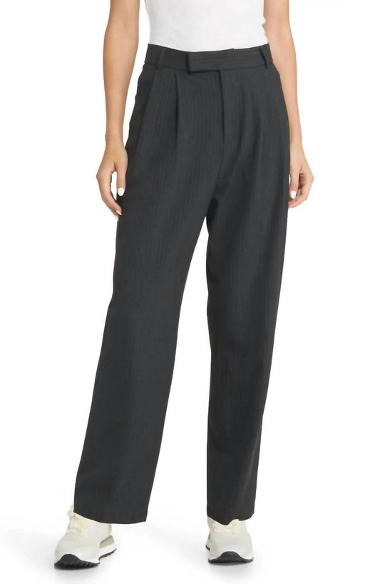 Rails - Pinstripe Pleated High Rise Trousers