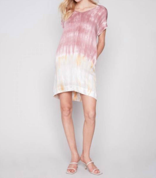 Charlie B - Tie Dye Dolman Sleeve Mini Dress
