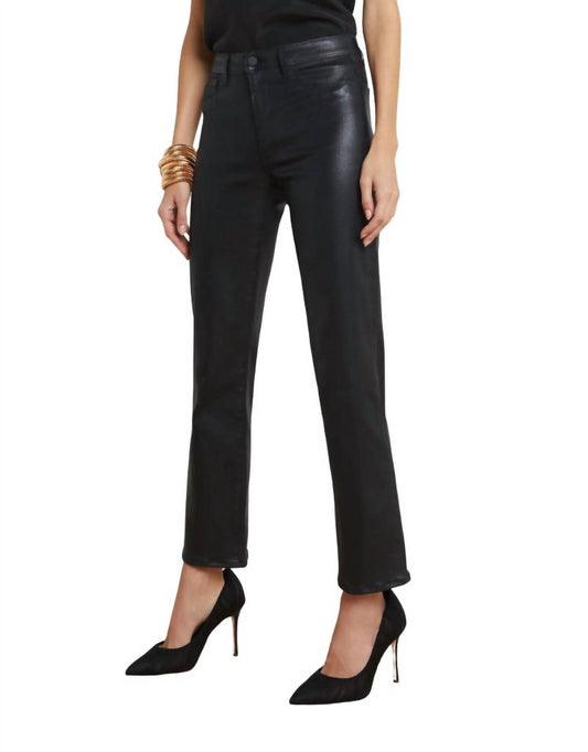 L'Agence - Ginny High Rise Straight Jeans