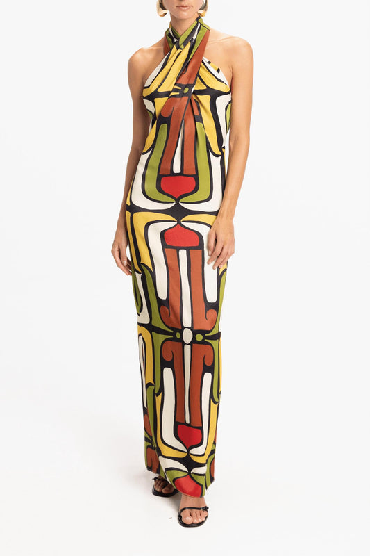 Cala De La Cruz - Oliviera Halter Dress