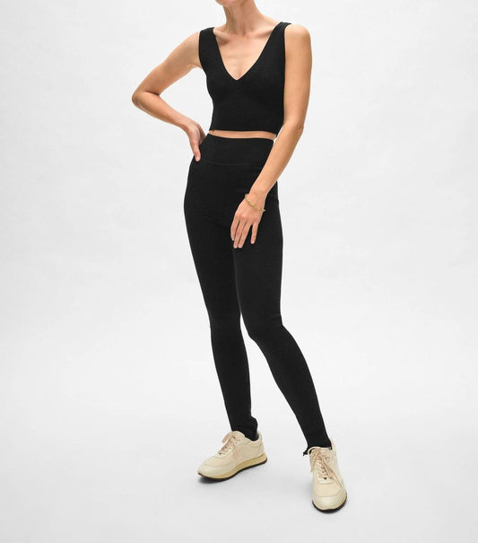 White + Warren - Superfine Merino Zip Legging