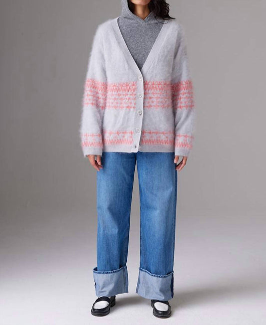 Crush - Brushed Surf Fairisle Cardigan