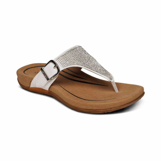 Aetrex - Women's Rae Sparkle Thong Sandal