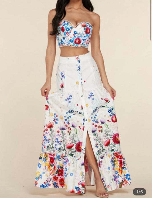 Latiste - Floral Skirt Set