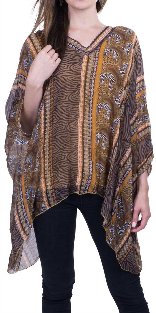Gigi Moda - Seta Vee Tribal Kaftan Top