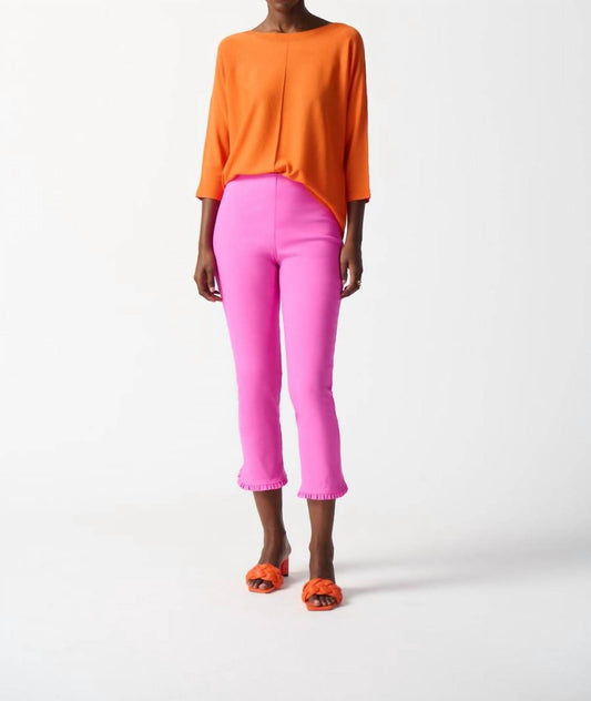 Joseph Ribkoff - Ruffle Cropped Pants