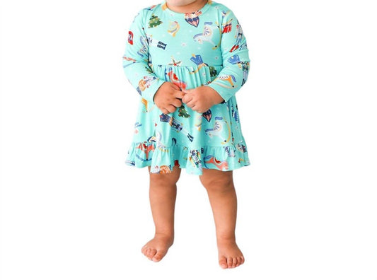 Posh Peanut - Fritz Long Sleeve Ruffled Bodysuit Dress