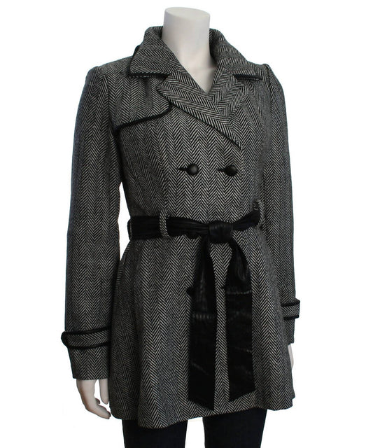 Double Zero - Women's Double Breasted A-line Coat