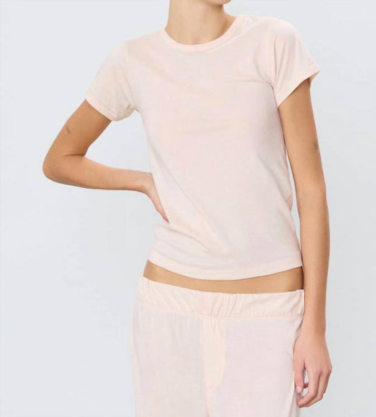 Eterne - Fitted Crewneck Short Sleeve Cotton Modal T-shirt