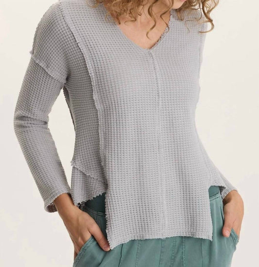 Xcvi - Arnie Thermal Asymmetrical V-neck Top
