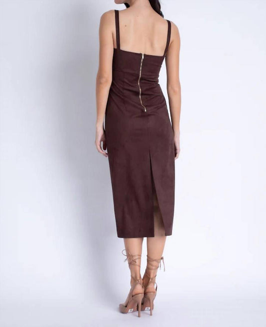 Karina Grimaldi - Olivia Suede Midi Dress
