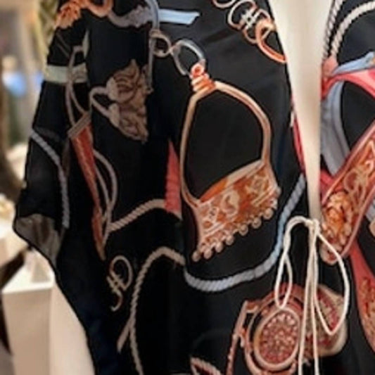 Pretty Persuasions - Women's Kimono Ruana Wrap Beach Coverup