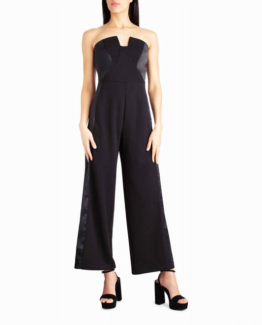 Nicole Miller - Jasmine Crepe Tuxedo Jumpsuit