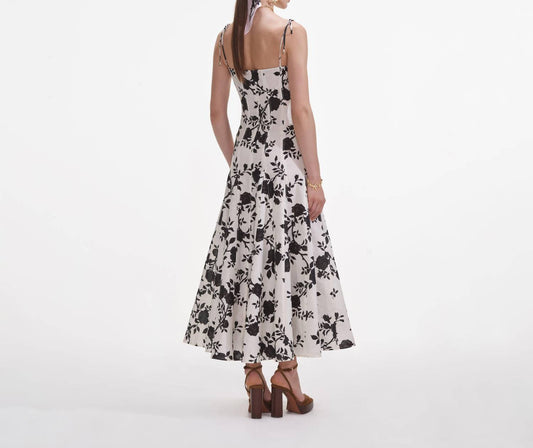 Self-Portrait - Floral Print Midi Dress