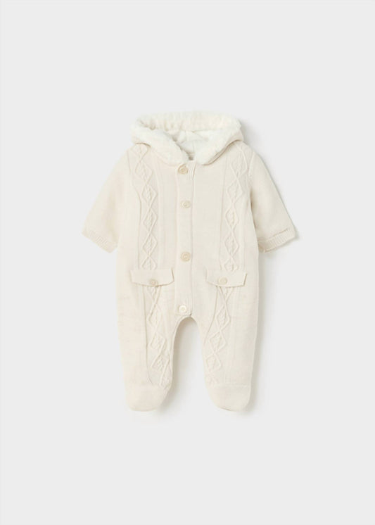 Mayoral - Unisex Baby Winter Knit Zipper Hoodie Jumpsuit