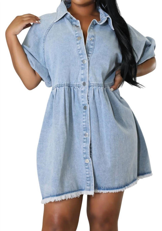 Good Time Usa - Button Denim Dress