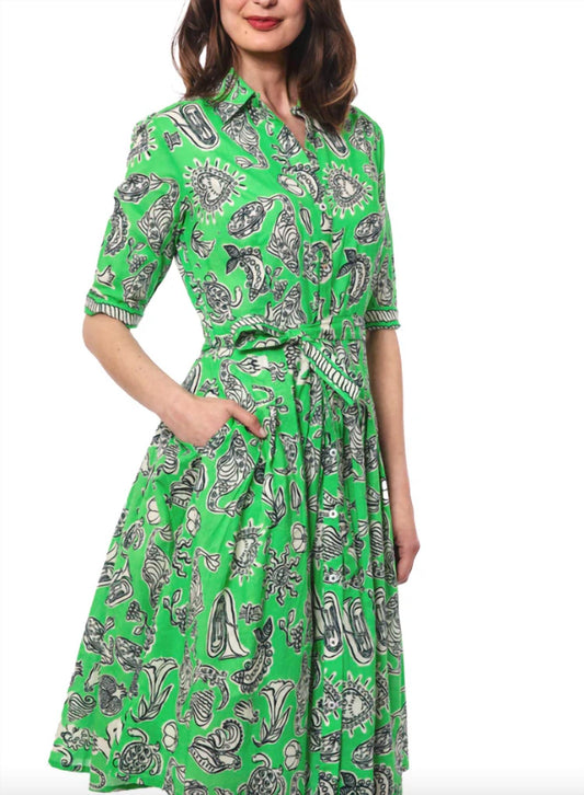 Dizzy-Lizzie - Mrs Maisel Whimsy Print Dress