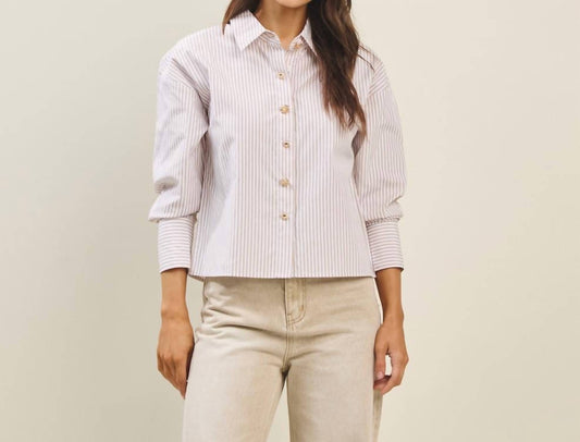 Able - Button stripe top