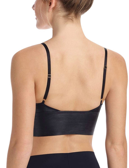 Commando - Faux Leather Long Line Bralette