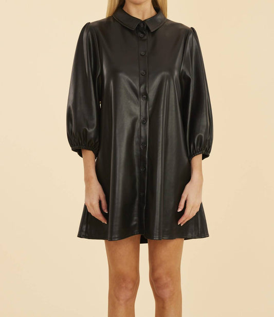Dolce Cabo - Vegan Leather Tunic Dress