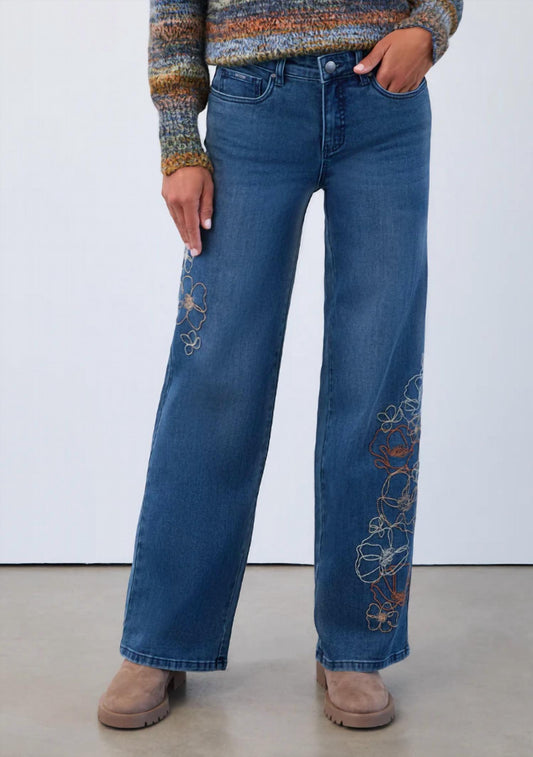 Fdj - Christina Floral Embroidered Jeans