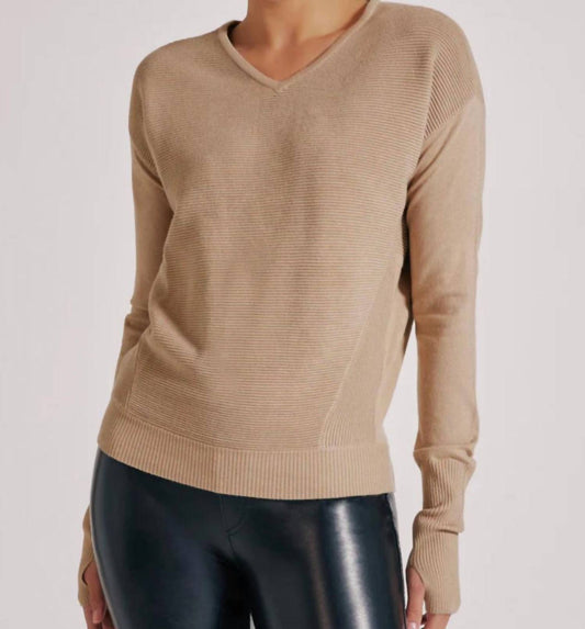 Blanc Noir - PORTOLA V NECK SWEATER