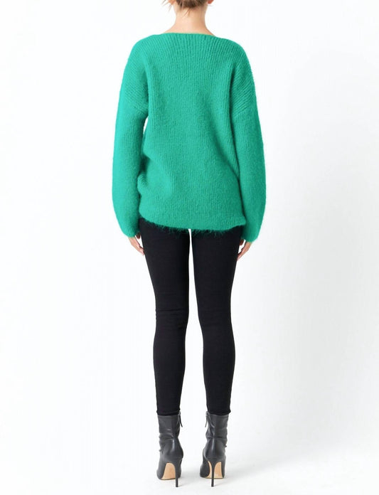 Endless Rose - Furry V Neck Sweater