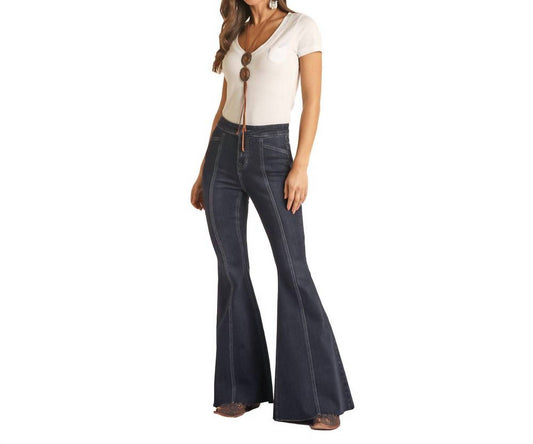 Rock & Roll Denim - Cowgirl Front Seam Bargain Bell Flare Stretch Jean