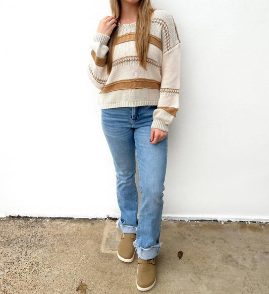 Bibi - She's a Winner Striped Sweater