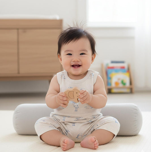 Polished Prints - Egret Pocket Playsuit