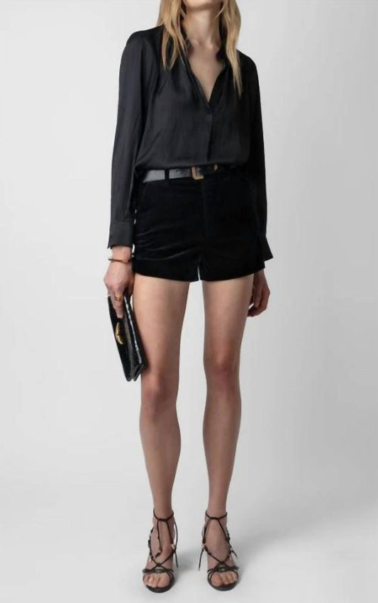 Zadig & Voltaire - Pink Velvet Shorts