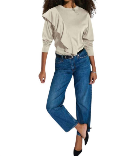 Nation Ltd - Farrah Ruffle Long Sleeve Top