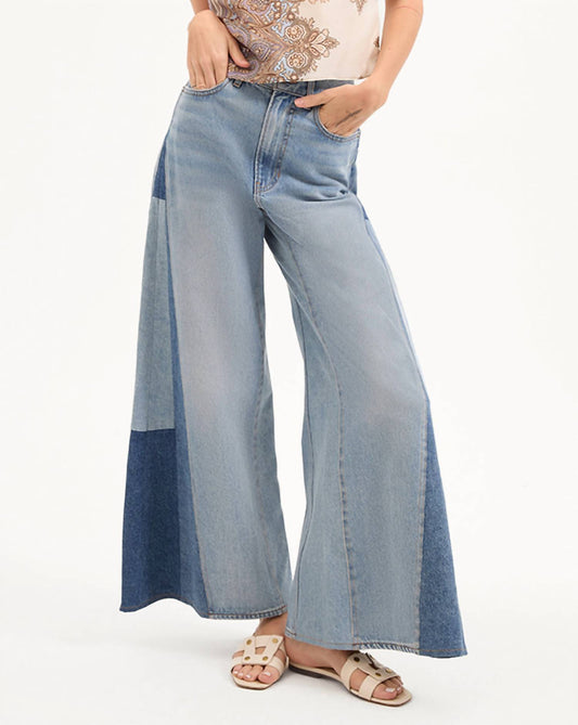 Veronica Beard - Vicki Patchwork Wide-leg Jean