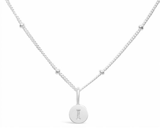 Stia - Women's Love Letters Mini Disk Letter Necklace