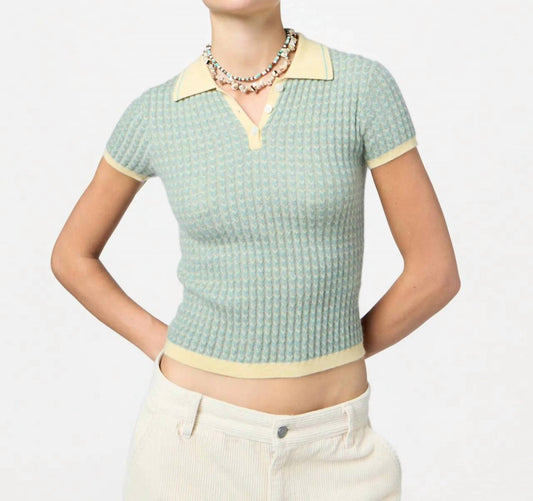 Guest In Residence - Chevron Shrunken Polo