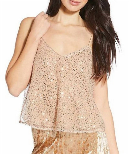 Skies Are Blue - Sequin Cami Top