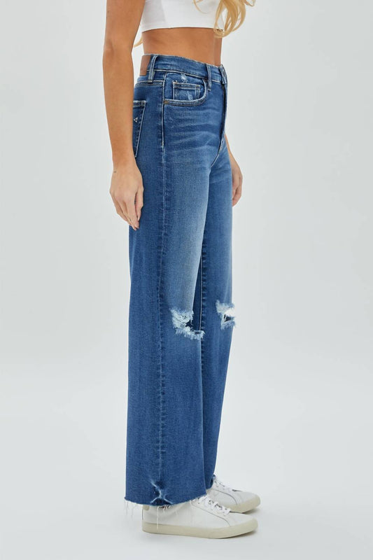 Hidden - Logan Grinded Stretch Dad Jeans