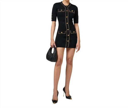 Elisabetta Franchi - Viscose Dress With Chain