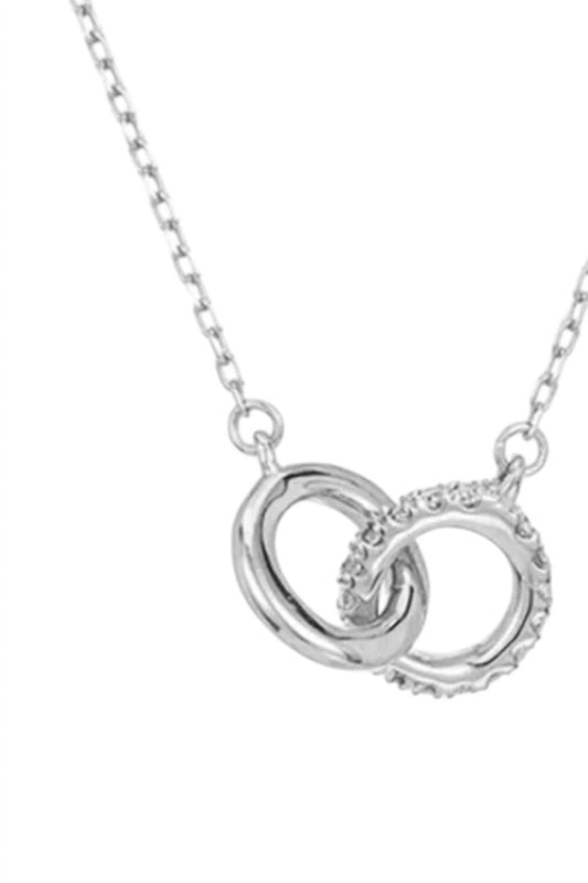 Adina Reyter - Women's Pave Diamond Interlocking Loop Necklace