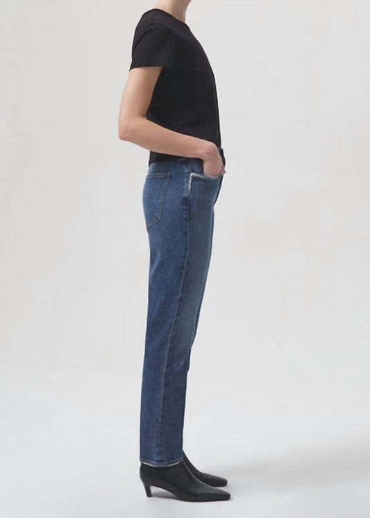 Agolde - Riley Long High Rise Straight Jeans