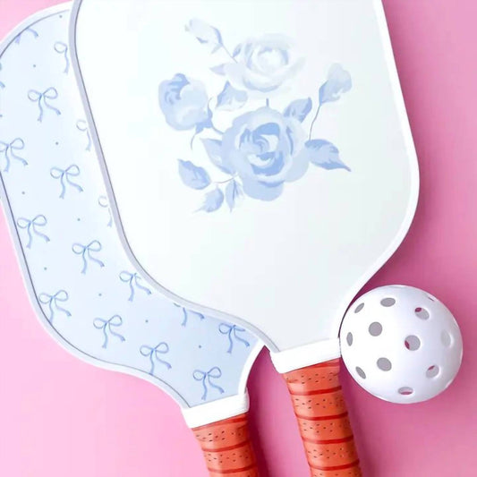 Rock Paper Scissors - Coquette Bow Floral Pickleball Paddle