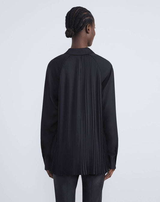 Lafayette 148 - Etienne Satin Long Sleeve Blouse