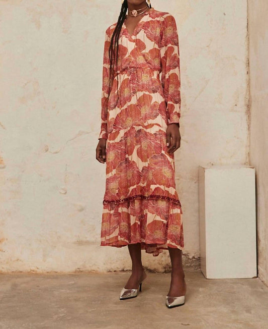 Nekane - Floral With Lurex Dress