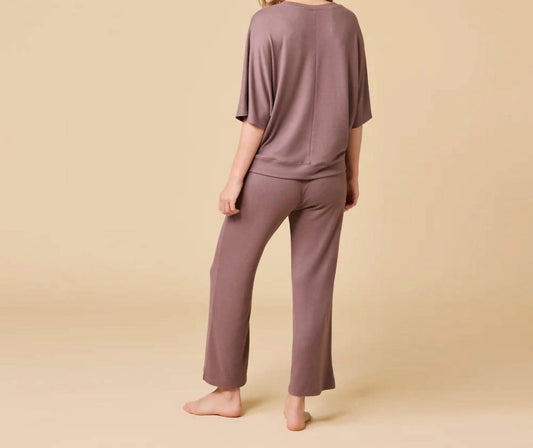 Softies - Dream Jersey Relaxed V-Neck with Capri Lounge Set