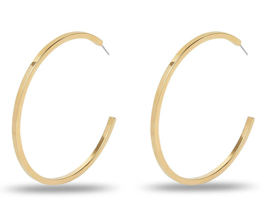 Lele Sadoughi - Women's Oversized Skinny Hoop Earrings