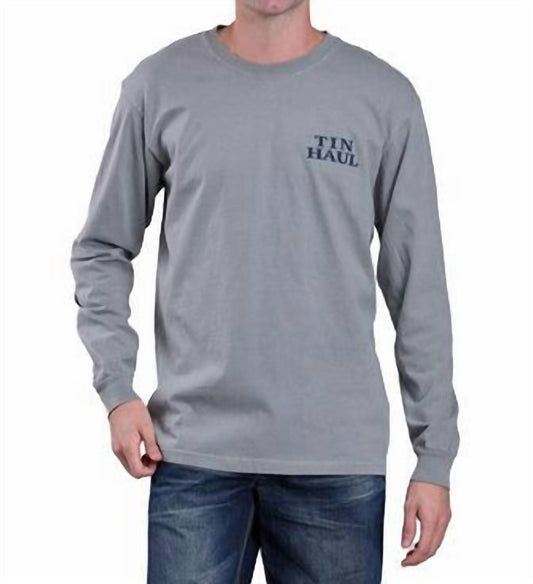 Tin Haul - Long Sleeve Knit Desert Screen On Back Graphic Shirt