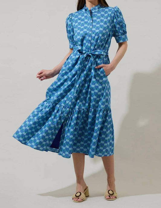 Sugarlips - Driftwood Floral Giles Button Up Midi Dress